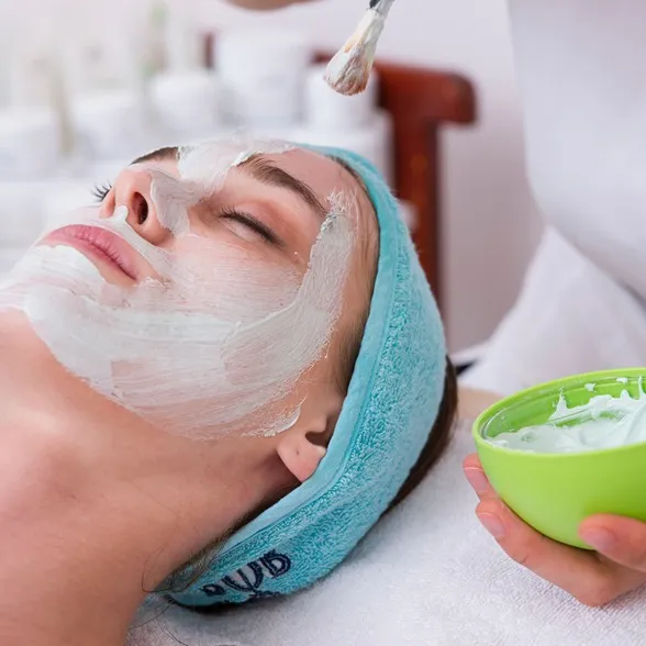 Picture showing various methods of skin care